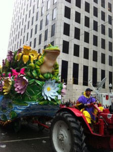 Krewe of Rex is into animals I guess. Frog man!