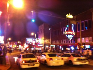 Beale Street. That's B.B. King's joint on the right.